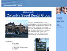 Tablet Screenshot of columbiastreetdentalgroup.com